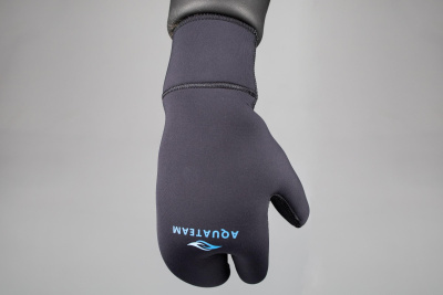 Перчатки Hunter 3х-палые 5мм ультраспан/открытая пора